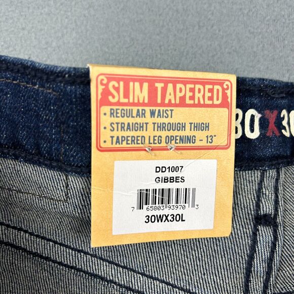 Devil‎ Dog Jeans Mens 33x30 Blue Dungarees Slim Tapered Gibbes NWT - Picture 6 of 8